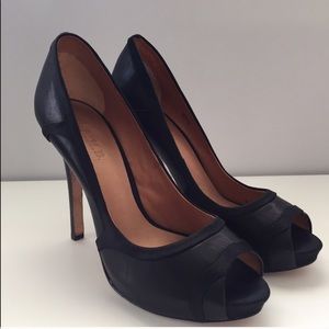 L.A.M.B peep toe heels
